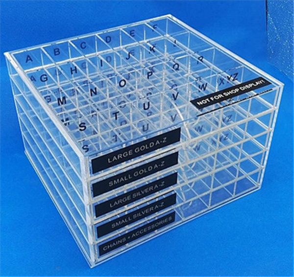 4/5 Drawer Acrylic Watch Bracelet Cosmetics Organizer Pop Store Jewelry Display