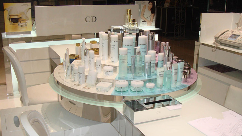 Custom Acrylic Cosmetic Display Stand, Retail Display, Counter Top Display