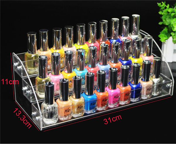 Acrylic Nail Polish Table Rack Cosmetic Organizer Display