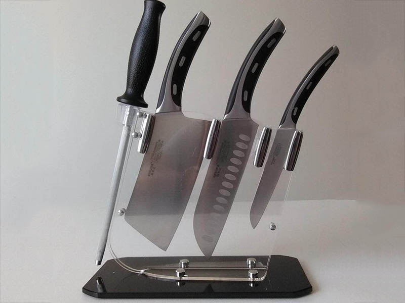 Washington Acrylic Set Tool Chopper Knife Bracket display