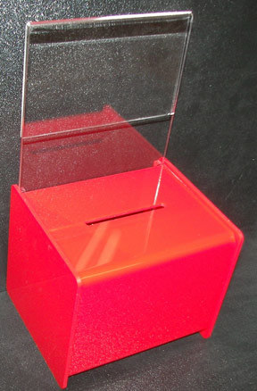 Customize PMMA Clear Acrylic Suggestion Box