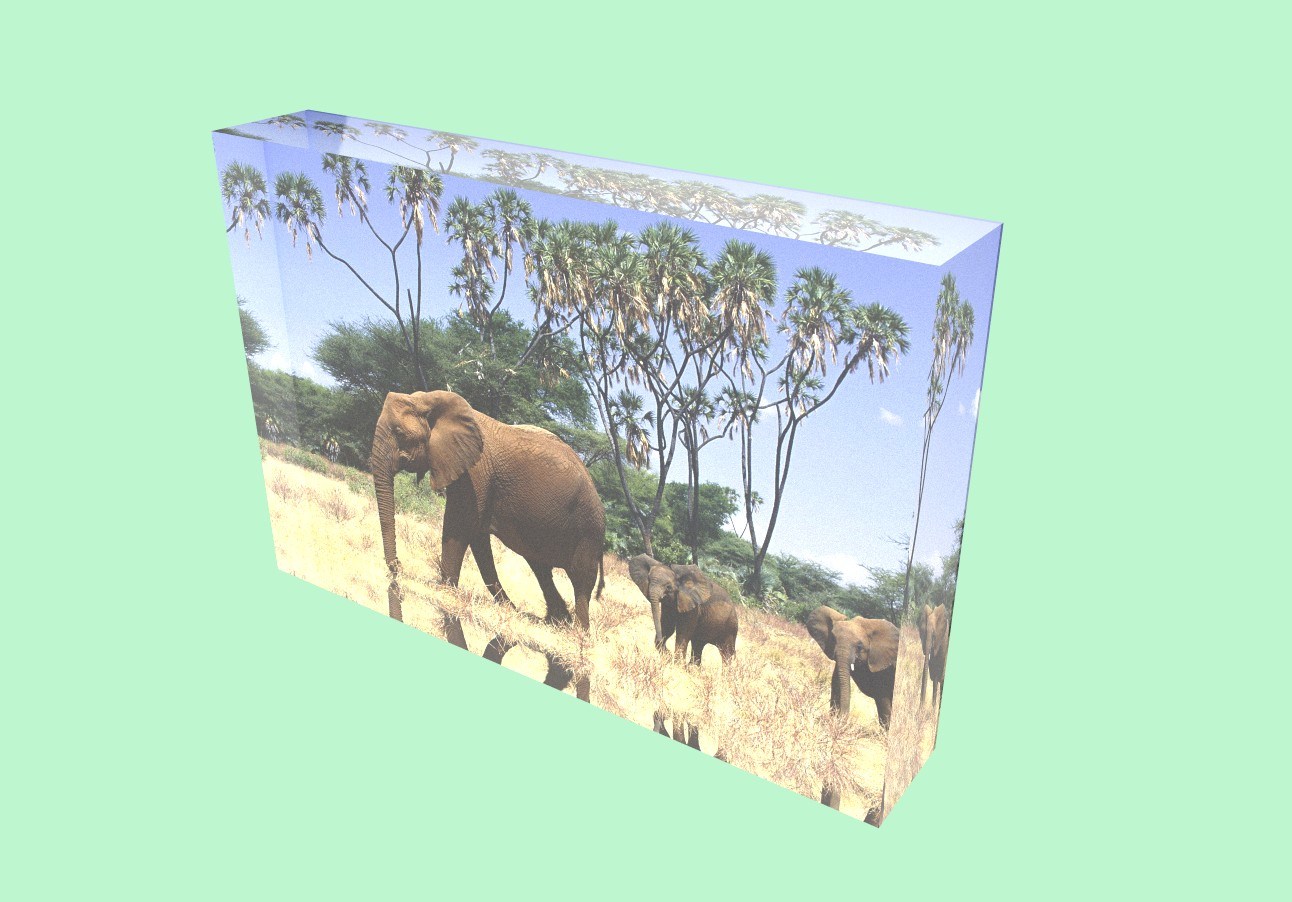 Customize Multi Color UV Printed PMMA Cube