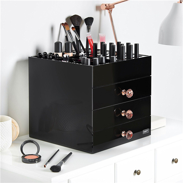 Acrylic Cosmetics Makeup Display Storage Organiser Drawer Beauty Case Box