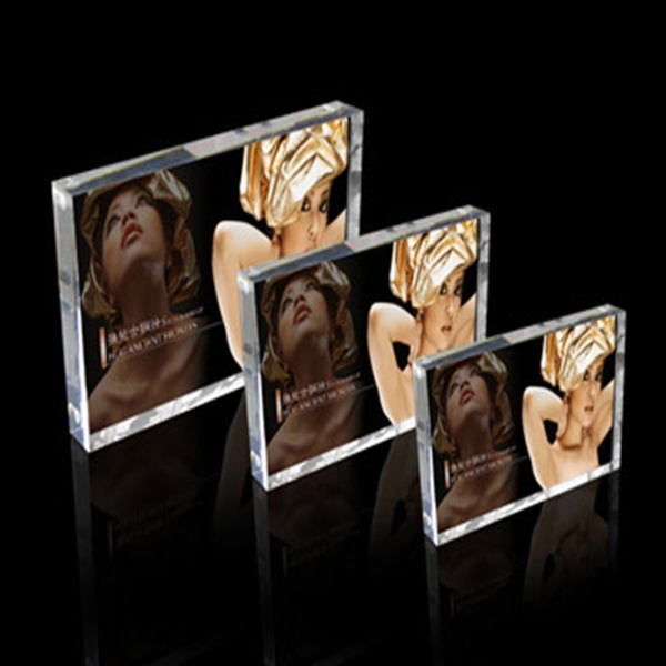 Acrylic Block Picture Frame, New Clear Acrylic Photo Frames 5&quot; 6&quot; 7&quot; 8&am