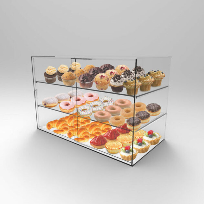 Acrylic bakery display case bin CLAF-29