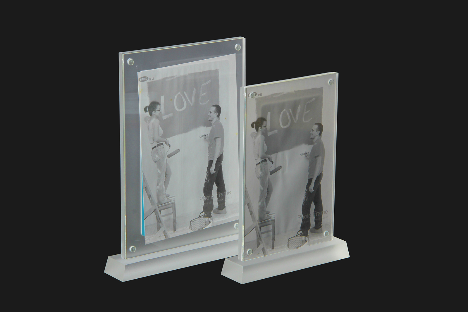 Custom acrylic photo frame