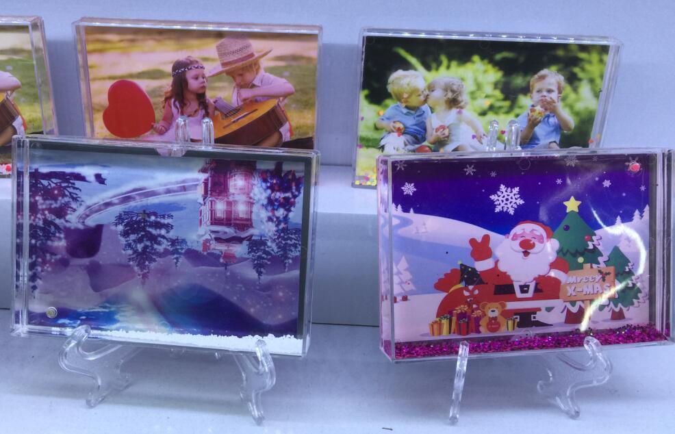 Christmas Gift Photo Frame Cheap Liquid Picture Frame