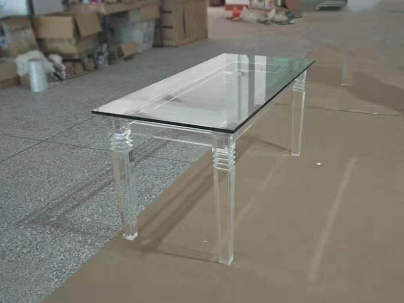 Transparent desk|dining table order display