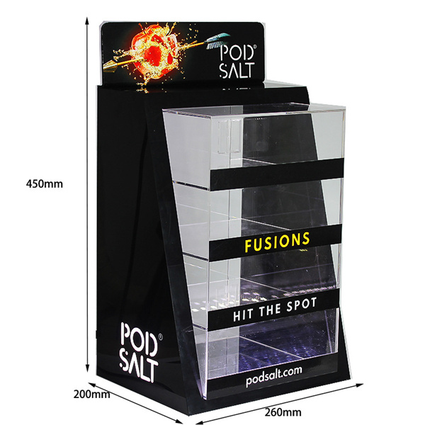 Custom LED Lighting Acrylic E Liquid Case E-Cigarette E-Juice Display