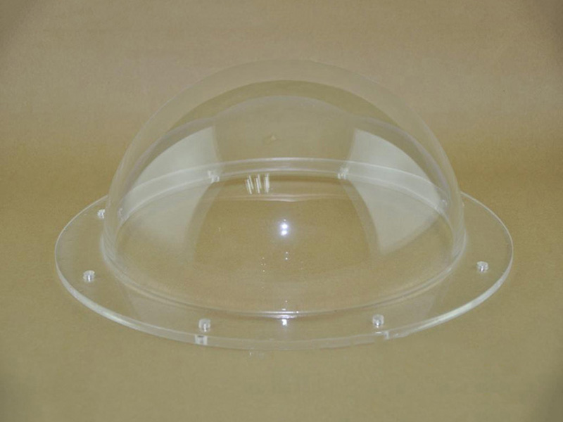 Transparent semicircular acrylic lampshade.cn display