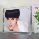 Double Sided Magnet Acrylic Photo Frame for Art Gallery