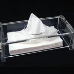 Acrylic tissue box