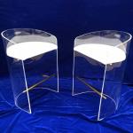 Customized High Quality Luxurious Crystal Bar Chair