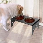 Double Bowl Acrylic Dog Feeder